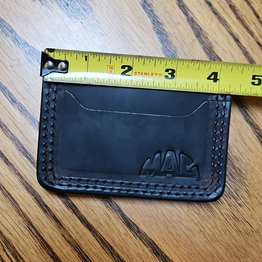 Redback Leather Card Holder | Wallet Mens Dark Brown Holds 6 Cards